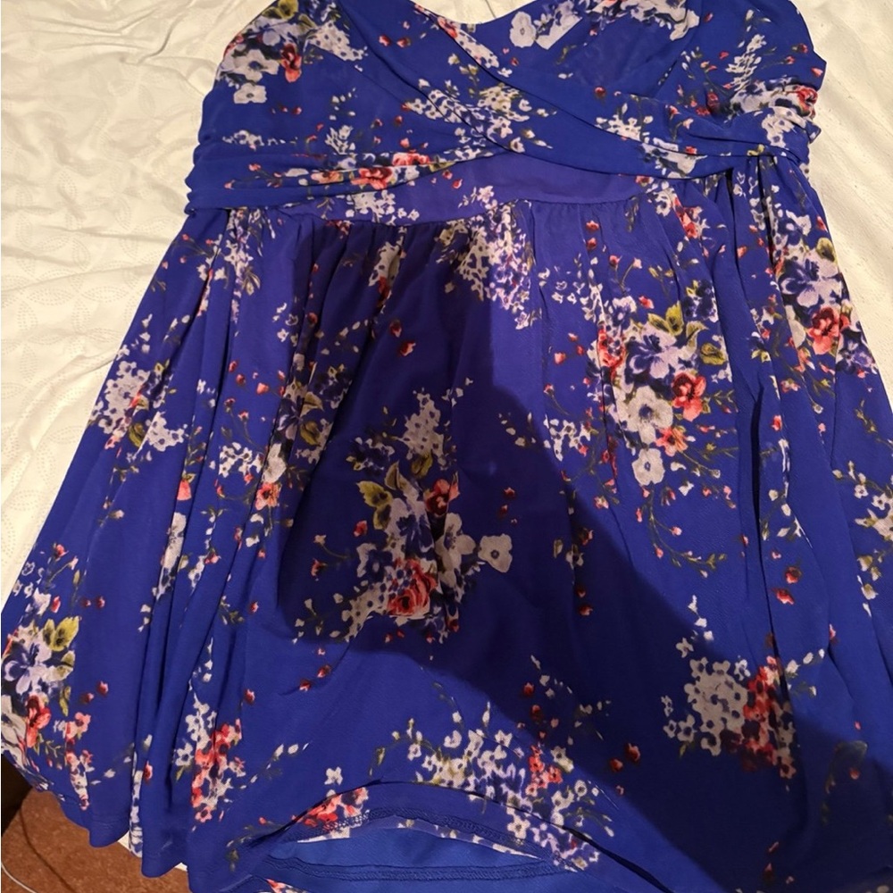 Torrid Royal Blue strapless top